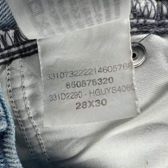 Hollister‎ Men's Slim Straight Epic Flex Light Wash Distressed Jeans - Picture 11 of 11